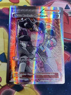 Team Rocket's Handiwork 124/124 - LP - XY Fates Collide Full Art Trainer - Image 1