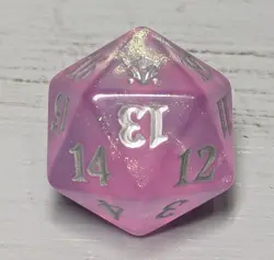 pink Spindown life counter from Dragons of Tarkir MTG Magic the Gathering D20 - Image 1