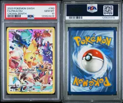 2023 Pokemon TCG: SWSH FA Pikachu Crown Zenith Secret Rare #160 PSA 10 GEM MT - Image 3