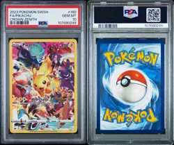 2023 Pokemon TCG: SWSH FA Pikachu Crown Zenith Secret Rare #160 PSA 10 GEM MT - Image 3