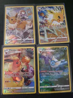 Eevee Flareon Jolteon Vaporeon Brilliant Stars LP+ Trainer Gallery Pokemon Holo - Image 2
