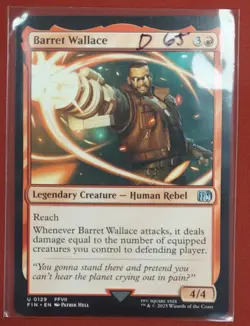 Barret Wallace U MTG Final Fantasy M/NM, English U 0129 - Image 1
