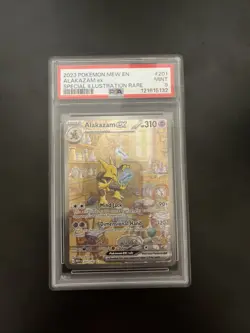 2023 Pokemon TCG Alakazam EX #201/165 Special Illustration Rare PSA 9 Mint - Image 1