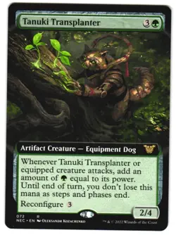 Tanuki Transplanter (Extended Art) 72 Commander: Kamigawa: Neon Dynasty NM MTG - Image 1