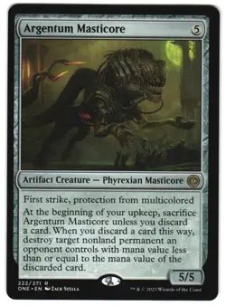 Argentum Masticore 222 Phyrexia: All Will Be One NM MTG - Image 1