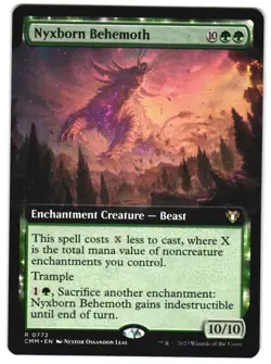 Nyxborn Behemoth (Extended Art) 772 Commander Masters NM MTG - Image 1