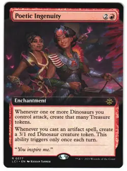 Poetic Ingenuity (Extended Art) 377 The Lost Caverns of Ixalan NM MTG - Image 1