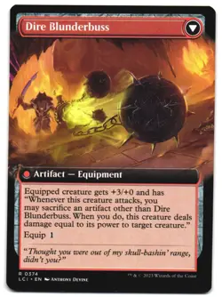 Dire Flail (Extended Art) 374 The Lost Caverns of Ixalan NM MTG - Image 2
