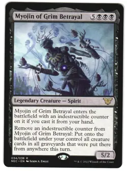 Myojin of Grim Betrayal 34 Commander: Kamigawa: Neon Dynasty NM MTG - Image 1