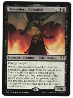 Demonlord Belzenlok 151 Commander Masters NM MTG - Image 1