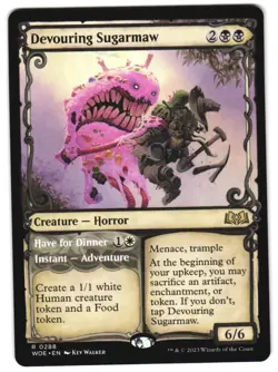 Devouring Sugarmaw (Showcase) 288 Wilds of Eldraine NM MTG - Image 1