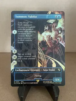 MTG Final Fantasy Summon: Valefor - FOIL Borderless Rare #0197 - Image 1
