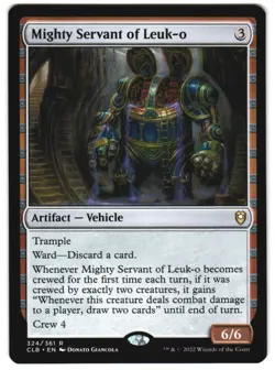 Mighty Servant of Leuk-o 324 Commander Legends: Battle for Baldur's Gate NM MTG - Image 1