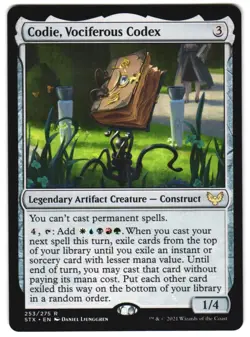 Codie, Vociferous Codex 253 Strixhaven: School of Mages NM MTG - Image 1