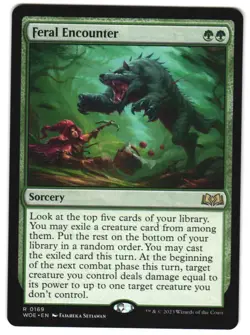 Feral Encounter 169 Wilds of Eldraine NM MTG - Image 1