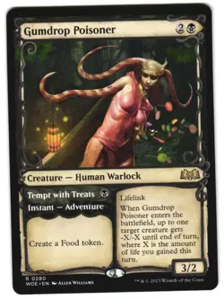 Gumdrop Poisoner (Showcase) 280 Wilds of Eldraine NM MTG - Image 1
