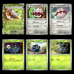 6x Forretress ex Lot 5.0 Scarlet Violet Series Paldea Evolved Pokemon Cards Set - Image 1