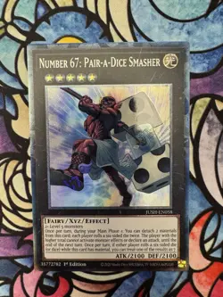 Number 67: Pair-a-Dice Smasher - JUSH-EN058 - Collector's Rare - YuGiOh - Image 1