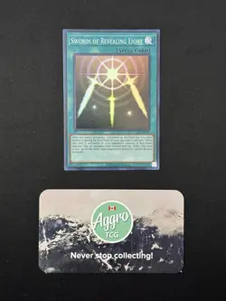 Swords of Revealing Light - Yugioh LOB-EN101 Unlimited Super Rare NM - Image 1