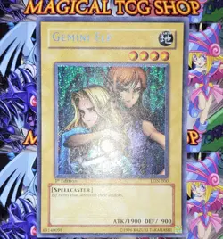 Yugioh Gemini Elf LON-000 1st Edition Secret Rare Holo Bleed - Image 5