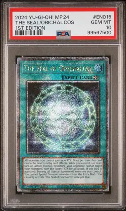The Seal of Orichalcos Yugioh 2024 MP24-EN027 Quarter Century Secret 1st PSA 10 - Image 1