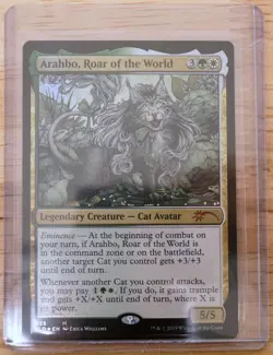 Arahbo Roar Of The World Secret Lair Drop Series 025 Foil Cat OMG Kitties NM MTG - Image 1
