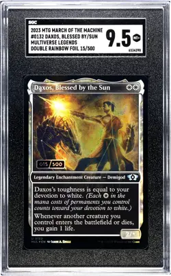 Daxos, Blessed by the Sun Serialized 15/500 March of the Machine Graded SGC 9.5 - Image 1