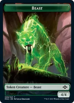 MTG Modern Horizons 2 - Beast 4/4 [Token] - Image 1