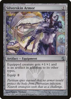 Silverskin Armor Mirrodin Besieged MTG NM - Image 1