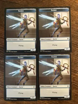 x4 Faerie (Token) - (005/020) - ELD - MTG - NM - Image 1