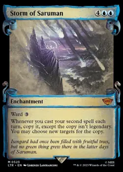 MTG Storm of Saruman Showcase Scrolls NM Lord of the Rings LTR Magic card - Image 1