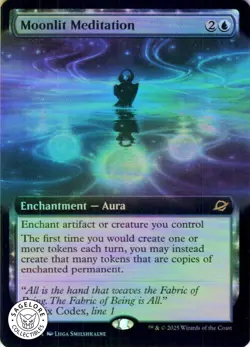 MTG Moonlit Meditation (Extended Art) (327) | NM Foil | Edge of Eternities (EOE) - Image 1
