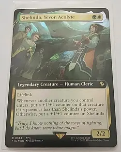 Mtg - Shelinda, Yevon Acolyte (Extended Art) - FINAL FANTASY (FIC) - Foil - NM - Image 1