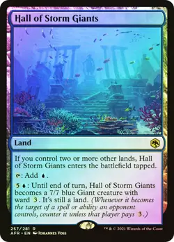 Magic The Gathering MTG HALL OF STORM GIANTS FOIL Forgotten Realms NM Near Mint - Image 1