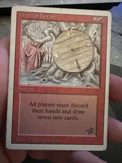 Wheel Of Fortune Revised DMG Condition MTG - Image 1