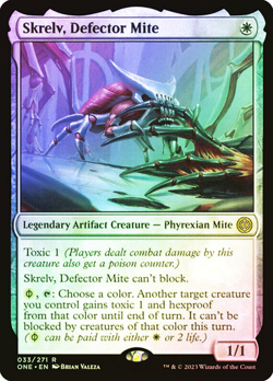 FOIL Skrelv, Defector Mite [Phyrexia: All Will Be One #33] M/NM MTG Magic - Image 1