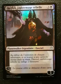 Davriel, ombremage rebelle PREMIUM / FOIL - French Rogue Shadowmage - Magic Mtg - Image 1