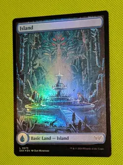 MTG *FULL ART FOIL* Duskmourn ISLAND #273 NM - Image 1