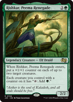 Rishkar, Peema Renegade [Foundations Jumpstart] Magic MTG - Image 1
