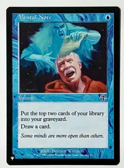 MTG Judgment (JUD 046) Mental Note - NM Pack Fresh - Common - The List - Image 1