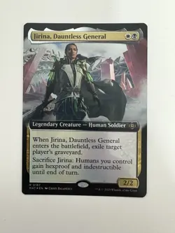 Jirina Dauntless General Foil Borderless MTG Magic Gathering Card NM Mint MAT - Image 1