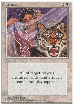 Kismet - Medium Play MTG 4th Edition - Image 1