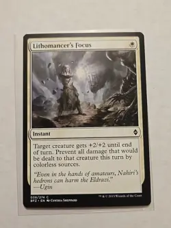 Lithomancer's Focus - Battle for Zendikar - LP - MTG Magic - Common - Instant - Image 1