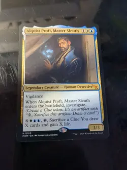 C5751 MAGIC MTG MURDERS KARLOV MANOR ALQUIST PROFIT, MASTER SLEUTH #0185 NM MYTH - Image 1