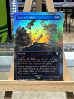 MTG *Mists of Lorien Full Art Foil X1* (NM) Lord of the Rings Commander Magic - Image 1