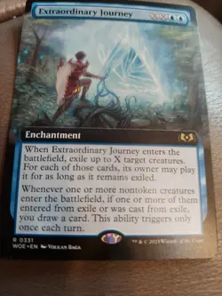 x1 Extraordinary Journey - Regular Extended Art R MTG Wilds of Eldraine M/NM - Image 1