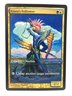 1 x Kiora's Follower - Game Day Promo - Born of the Gods - Light Play - MTG - Image 1