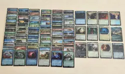 MTG Lord of the Rings - 85 Card Foil Lot (Lightly Played) - Image 1