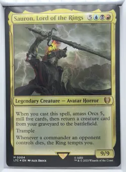 Sauron, Lord of the Rings #4 (Foil) (NM) Lord of the Rings LTC Magic MTG - Image 1