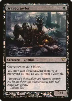 Gravecrawler - Foil Buy-a-Box Promo Dark Ascension LP MTG - Image 1